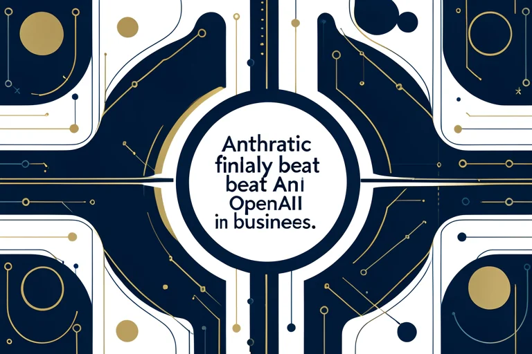 Anthropic finally beat OpenAI in business AI adoption — but 3 big threats could erase its lead